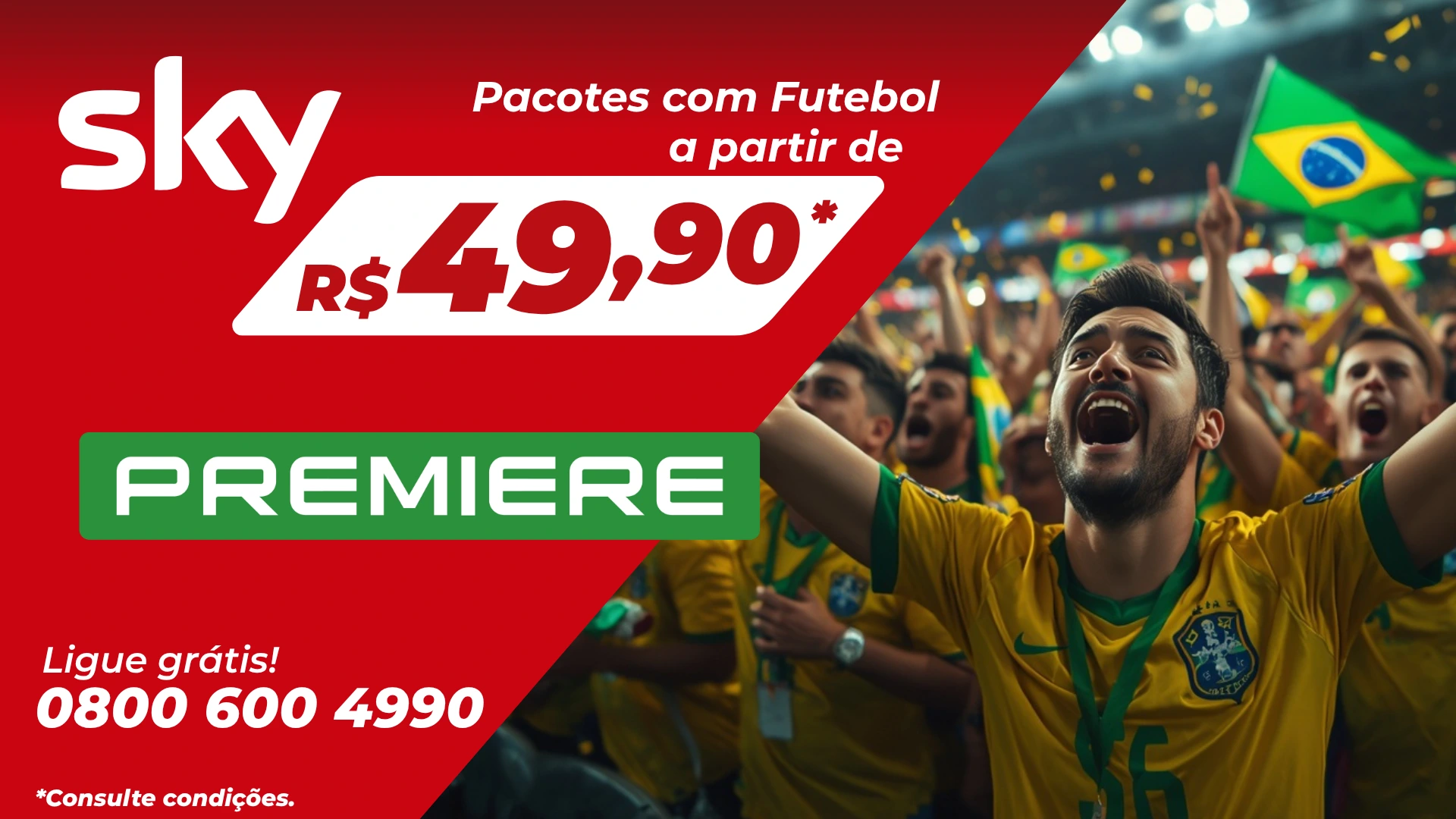Assine SKY com Premiere por apenas R$ 49,90. Aproveite!